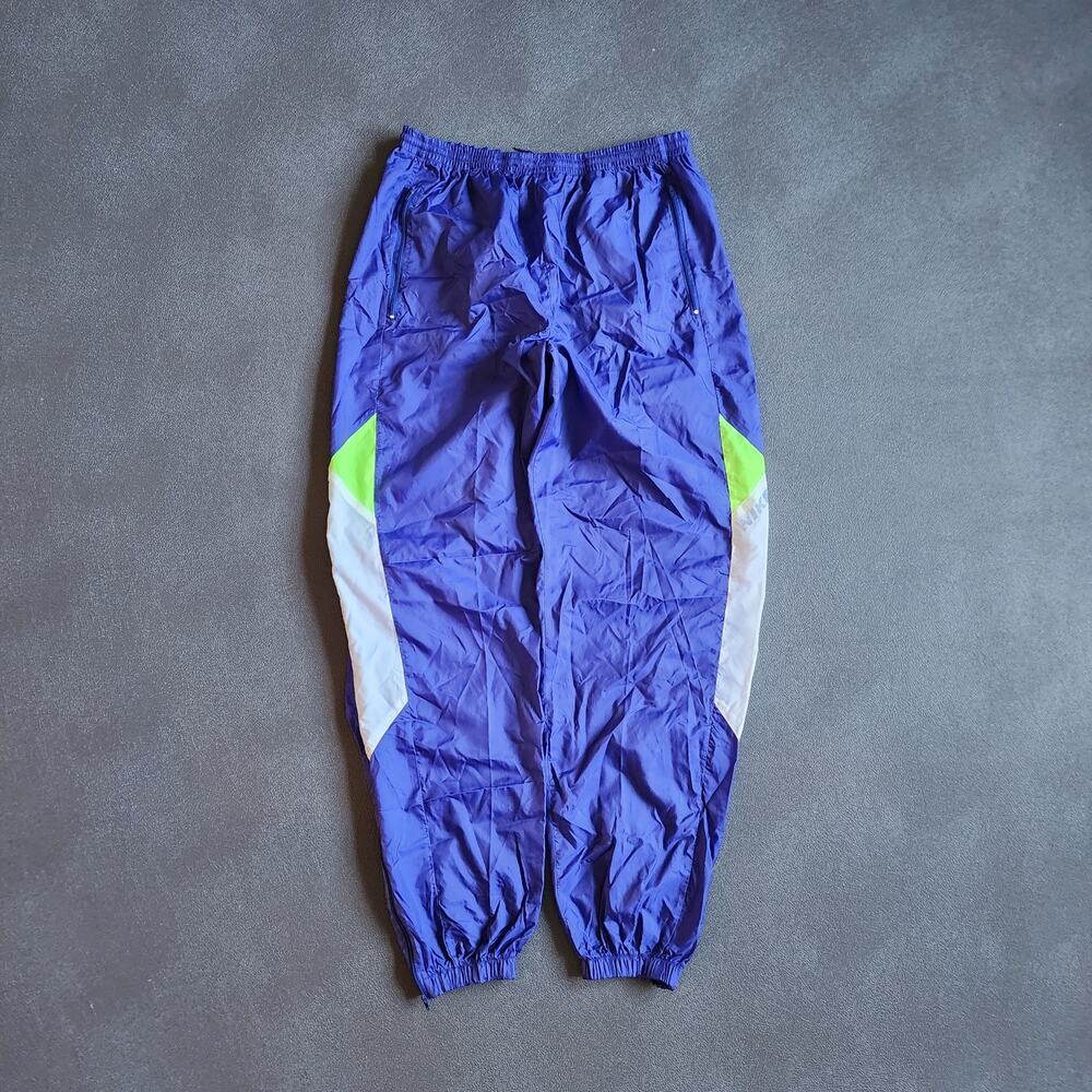 Vintage 90's Nike Nylon Purple Jogger Sweatpants Large